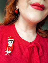 Load image into Gallery viewer, Merry Mischief Brooch by 50's Vintage Dame x Lipstick &amp; Chrome