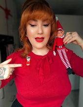 Load image into Gallery viewer, Merry Mischief Brooch by 50's Vintage Dame x Lipstick &amp; Chrome