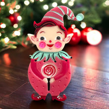 Load image into Gallery viewer, PINK North Pole Apprentice Brooch Johanna Parker x Lipstick &amp; Chrome