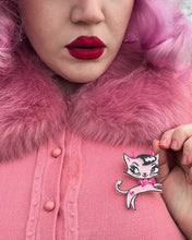 Load image into Gallery viewer, Bad Kitty Brooch by Miss Fluff x Lipstick &amp; Chrome