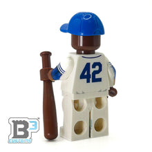 Load image into Gallery viewer, #42 Robinson Brookyln Baseball Player Minifig - B3 Customs