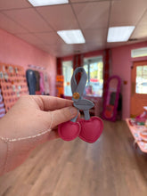 Load image into Gallery viewer, Puffy Cherry Keychain