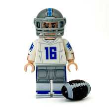 Load image into Gallery viewer, #16 Lions QB Football Player Minifig - B3 Customs