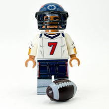 Load image into Gallery viewer, #7 QB Houston Football Player Minifig made using LEGO parts - B3 Customs