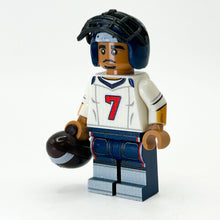 Load image into Gallery viewer, #7 QB Houston Football Player Minifig made using LEGO parts - B3 Customs