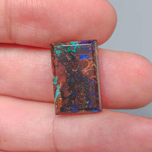 Load image into Gallery viewer, Natural Australian Boulder Opal Loose Gemstone 15.56ct Purple&amp; Green&amp; Blue