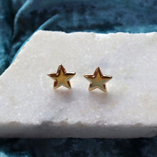 Load image into Gallery viewer, Titanium Puffy Star Stud Earrings