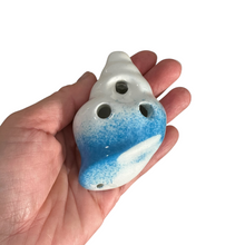 Load image into Gallery viewer, Handcrafted Sky Seashell Ceramic Ocarina – Musical Instrument