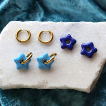 Load image into Gallery viewer, Titanium Puffy Star Earrings