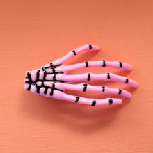 Load image into Gallery viewer, Ghastly Grasp Colorful Skeleton Hand Hair Clip