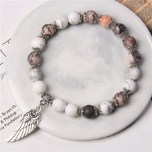 Load image into Gallery viewer, Jasper And White Turquoise Energy Renewal Bracelet