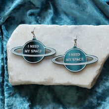 Load image into Gallery viewer, "I Need My Space" Painted Earrings