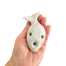 Load image into Gallery viewer, Ceramic Goldfish Ocarina Ocean Pink
