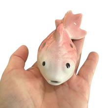 Load image into Gallery viewer, Ceramic Goldfish Ocarina Ocean Pink