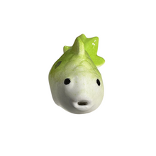Load image into Gallery viewer, Ceramic Goldfish Ocarina Ocean Lime Green