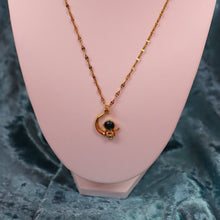 Load image into Gallery viewer, Galaxy Moon Friend Titanium Necklace