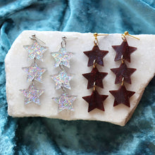 Load image into Gallery viewer, Cascading Forever Stars Earrings