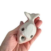 Load image into Gallery viewer, Ceramic Goldfish Ocarina Ocean Red