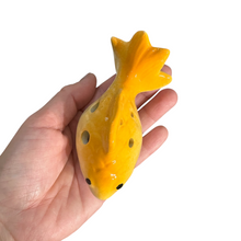 Load image into Gallery viewer, Ceramic Goldfish Ocarina Ocean Orange