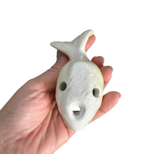 Load image into Gallery viewer, Ceramic Goldfish Ocarina Ocean Orange