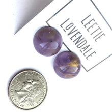 Load image into Gallery viewer, Purple &amp; Gold Metallic Marbled Retro Button Studs
