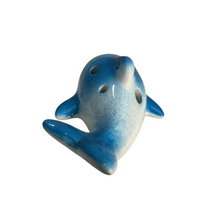 Load image into Gallery viewer, Ceramic Playful Dolphin Ocarina Sky