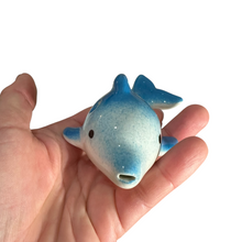 Load image into Gallery viewer, Ceramic Playful Dolphin Ocarina Sky