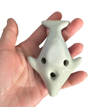 Load image into Gallery viewer, Ceramic Dolphin Ocarina Ocean Blue