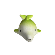 Load image into Gallery viewer, Ceramic Dolphin Ocarina Lime Green