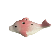 Load image into Gallery viewer, Ceramic Dolphin Ocarina Pink