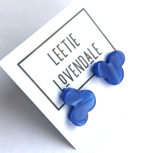Load image into Gallery viewer, Blue Moonglow Vintage Mouse Stud Earrings