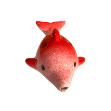 Load image into Gallery viewer, Ceramic Dolphin Ocarina Red