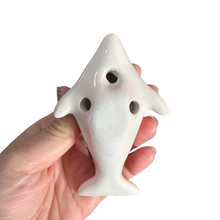 Load image into Gallery viewer, Ceramic Dolphin Ocarina Red