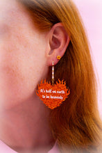 Load image into Gallery viewer, "It's Hell on Earth to Be Heavenly" Taylor Swift Earrings