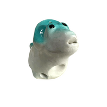 Load image into Gallery viewer, Ceramic Dinosaur Ocarina Teal