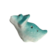 Load image into Gallery viewer, Ceramic Dinosaur Ocarina Teal