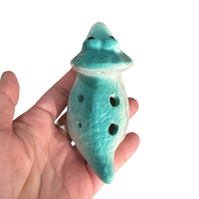 Load image into Gallery viewer, Ceramic Dinosaur Ocarina Teal