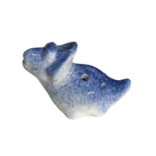 Load image into Gallery viewer, ceramic-dinosaur-ocarina-navy