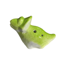 Load image into Gallery viewer, Ceramic Dinosaur Ocarina Green