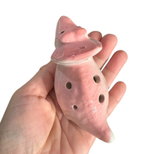 Load image into Gallery viewer, Ceramic Dinosaur Ocarina Pink