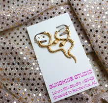 Load image into Gallery viewer, Look What You Made Me Do Snake Earrings
