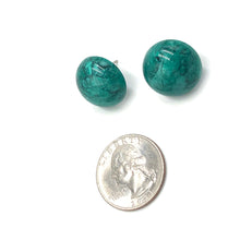 Load image into Gallery viewer, Emerald Capiz Lucite Stud Earrings *