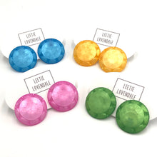 Load image into Gallery viewer, Peridot Sunburst Stud Earrings