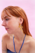 Load image into Gallery viewer, “Snakes and Stones Never Broke my Bones” Titanium Snake Earrings