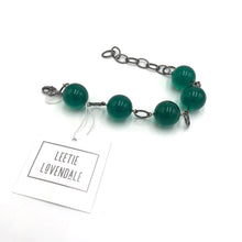 Load image into Gallery viewer, Petrol Chunky Transparent Lucite Bubble Stations Bracelet