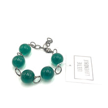 Load image into Gallery viewer, Petrol Chunky Transparent Lucite Bubble Stations Bracelet