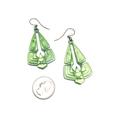 Load image into Gallery viewer, Kelly Glow Triad Earrings