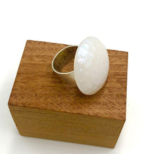 Load image into Gallery viewer, Aurora Borealis Dimpled Cocktail Ring