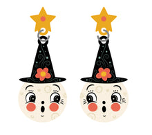Load image into Gallery viewer, Bloomin' Luna Witch Statement Earrings by Johanna Parker x Lipstick &amp; Chrome