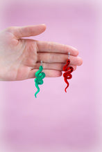 Load image into Gallery viewer, You'll All Get Yours - Mirrored Snake Earrings